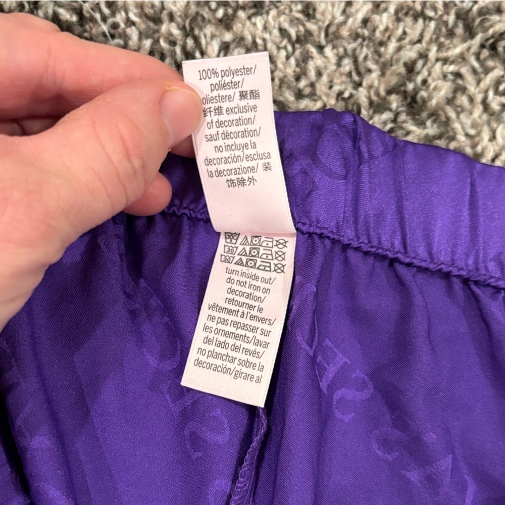 Victorias Secret Purple 2 Piece PJ Set Size Medium - Picture 10 of 16